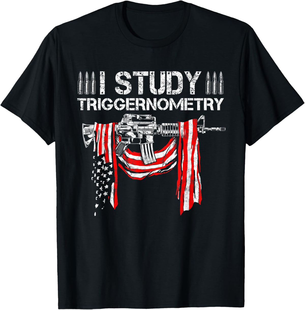 I Study Triggernometry Gun Second Amendment Usa Flag