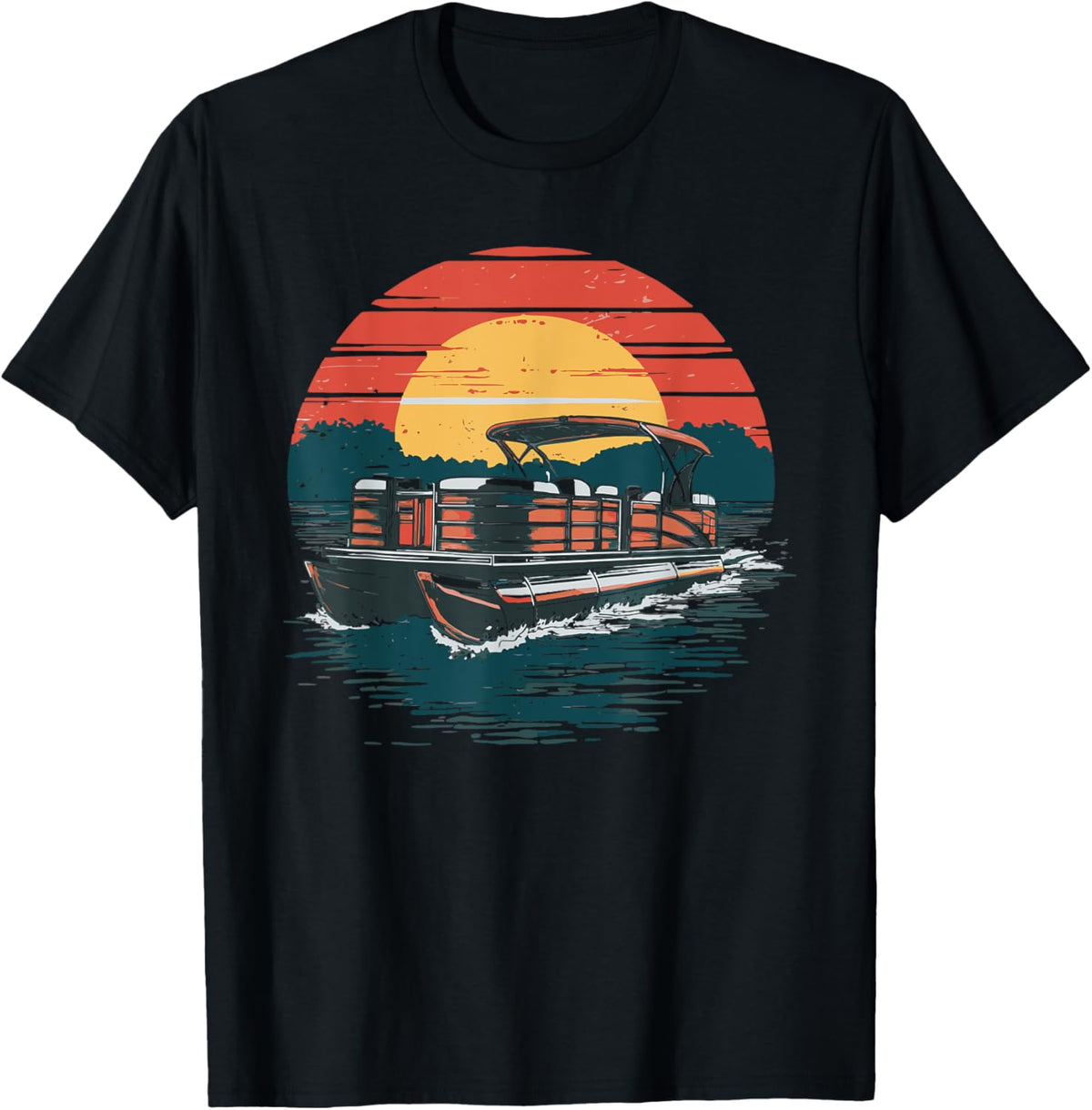 Pontoon Boat Retro