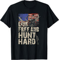 Live Free And Hunt Hard Gun Sport Hunting