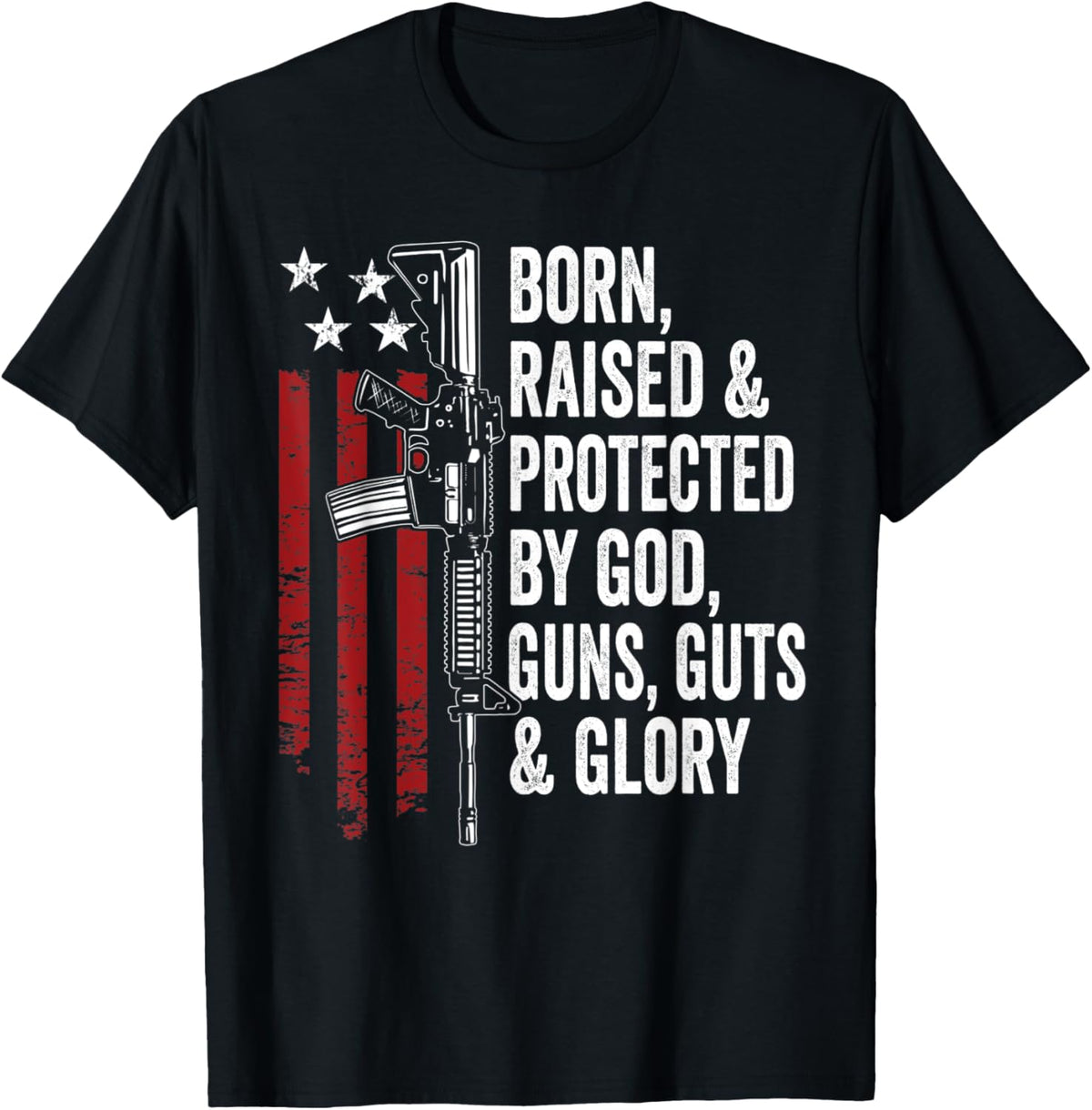 God Guns Guts Glory Pro Gun Patriotic Usa Gun Flag T Shirt
