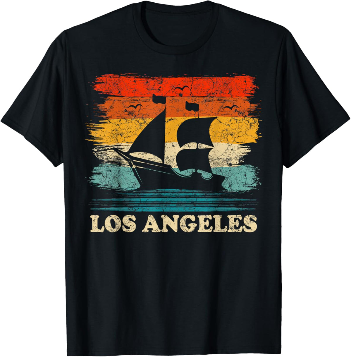 Los Angeles Sailing Vintage Sailboat Summer Boating Sailor