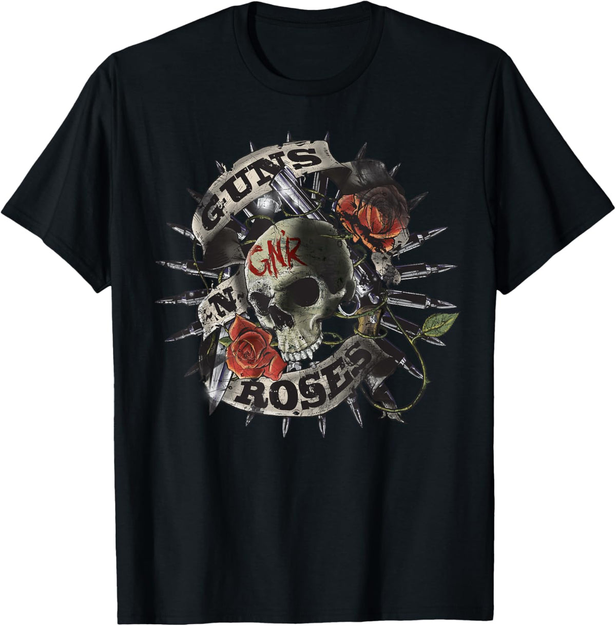 Guns N Roses Skull Floral