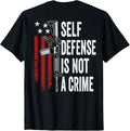 Self Defense Is Not A Crime Ar15 Rifle Pro Gun On Back