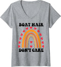 Womens Boat Hair Don Care Ship Boat Ocean