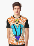 Big N' Burly - Blue Collar Bull Graphic T-Shirt