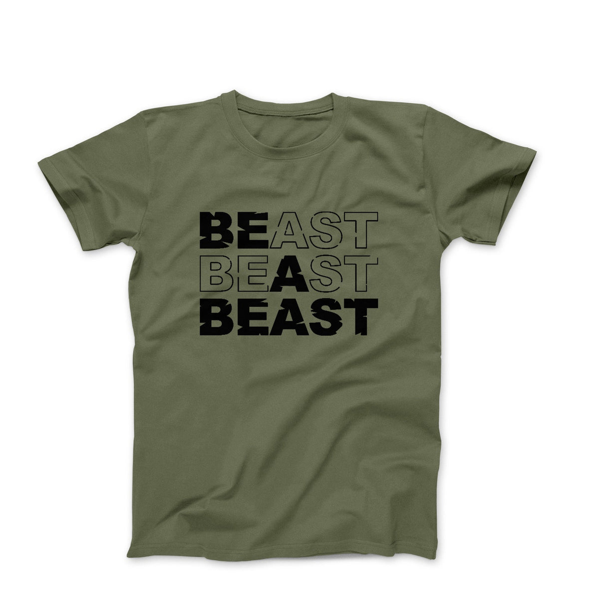 Be A Beast T-Shirt â Motivational Gym Beast Workout Fitness Bodybuilding Inspiration Tee Apparel:**