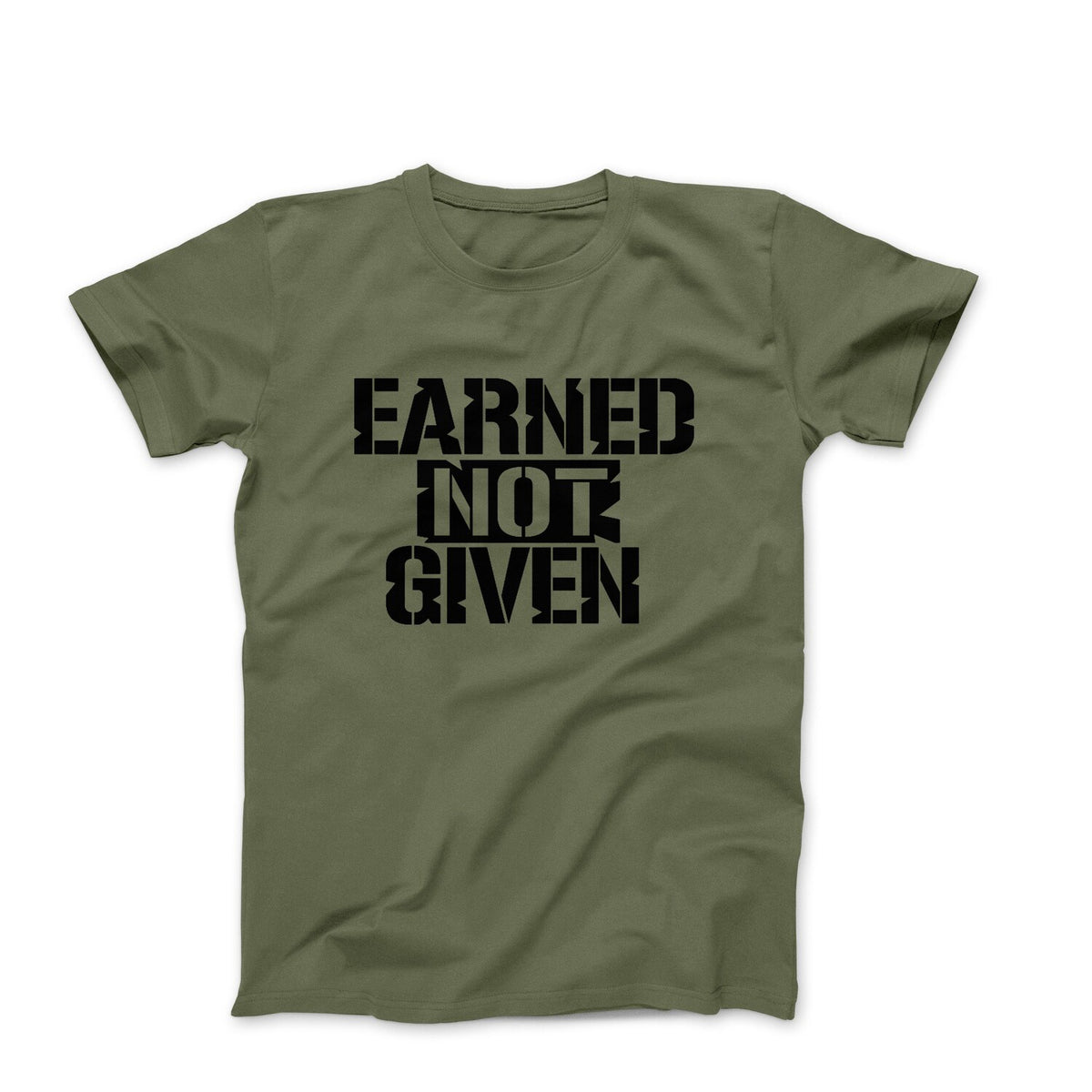 Earned Not Given Motivational Gym T-Shirt - Fitness Inspiration Tee Apparel:**