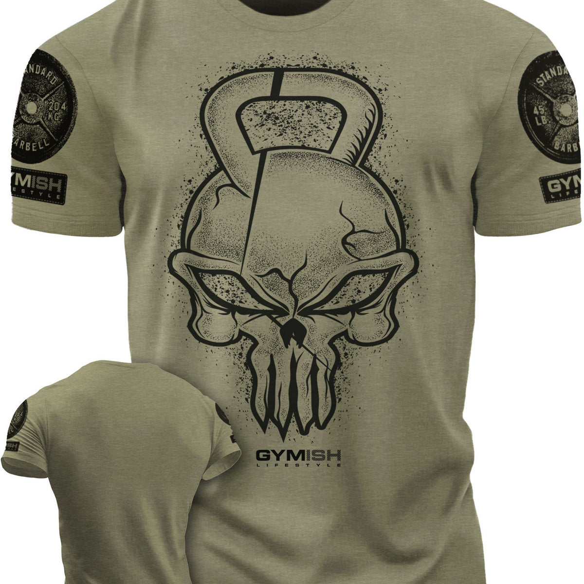 028. Gym Reaper Funny Motivational Workout Gym T-Shirt for Men