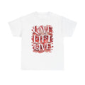 Gym Shirt, Love Life at the Gym, Workout Tee, Fitness Apparel, Exercise Top, Unisex Cotton T-Shirt