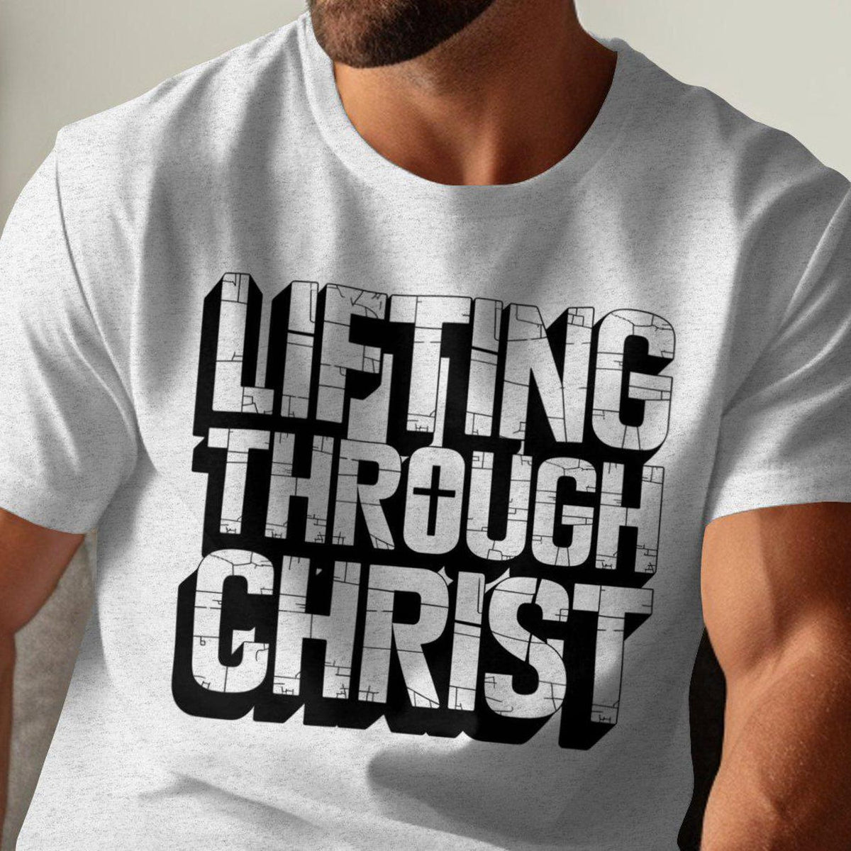 Lifting Through Christ T Shirt, Christian Fitness Tee, Faith Inspired Workout Shirt, Gym Motivation T Shirt, Lifting T Shirt, Gift