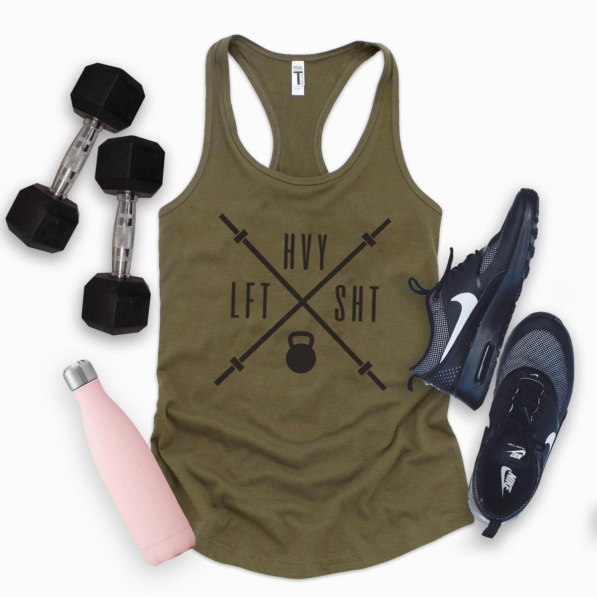 LFT HVY SHT Tank Top - Workout Fitness Bodybuilding Shirt - Weightlifting Clothing Apparel