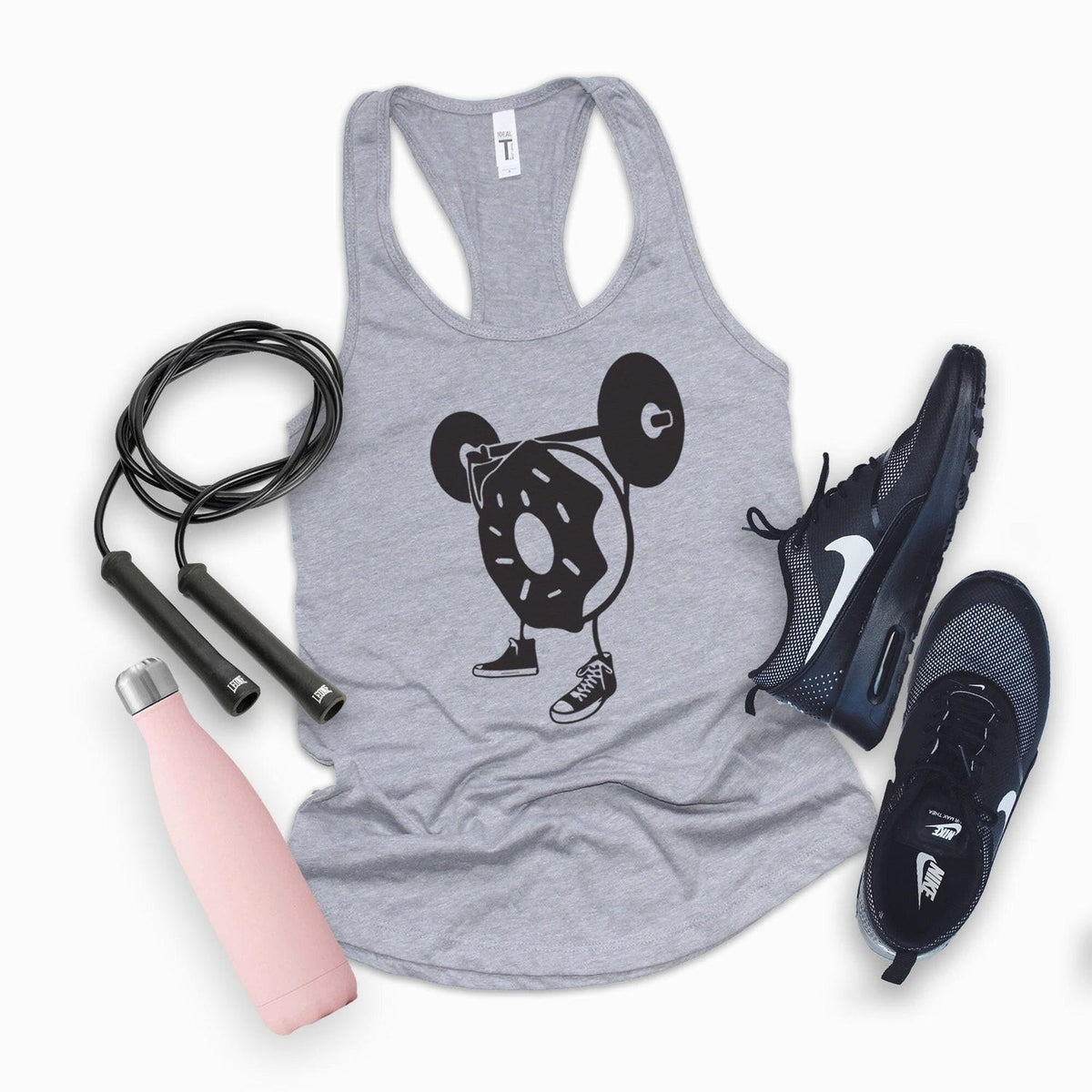 Weightlifting donut | Funny gym shirt | Workout tank top | Weightlifting shirt | gym tshirt | Workout shirts for women