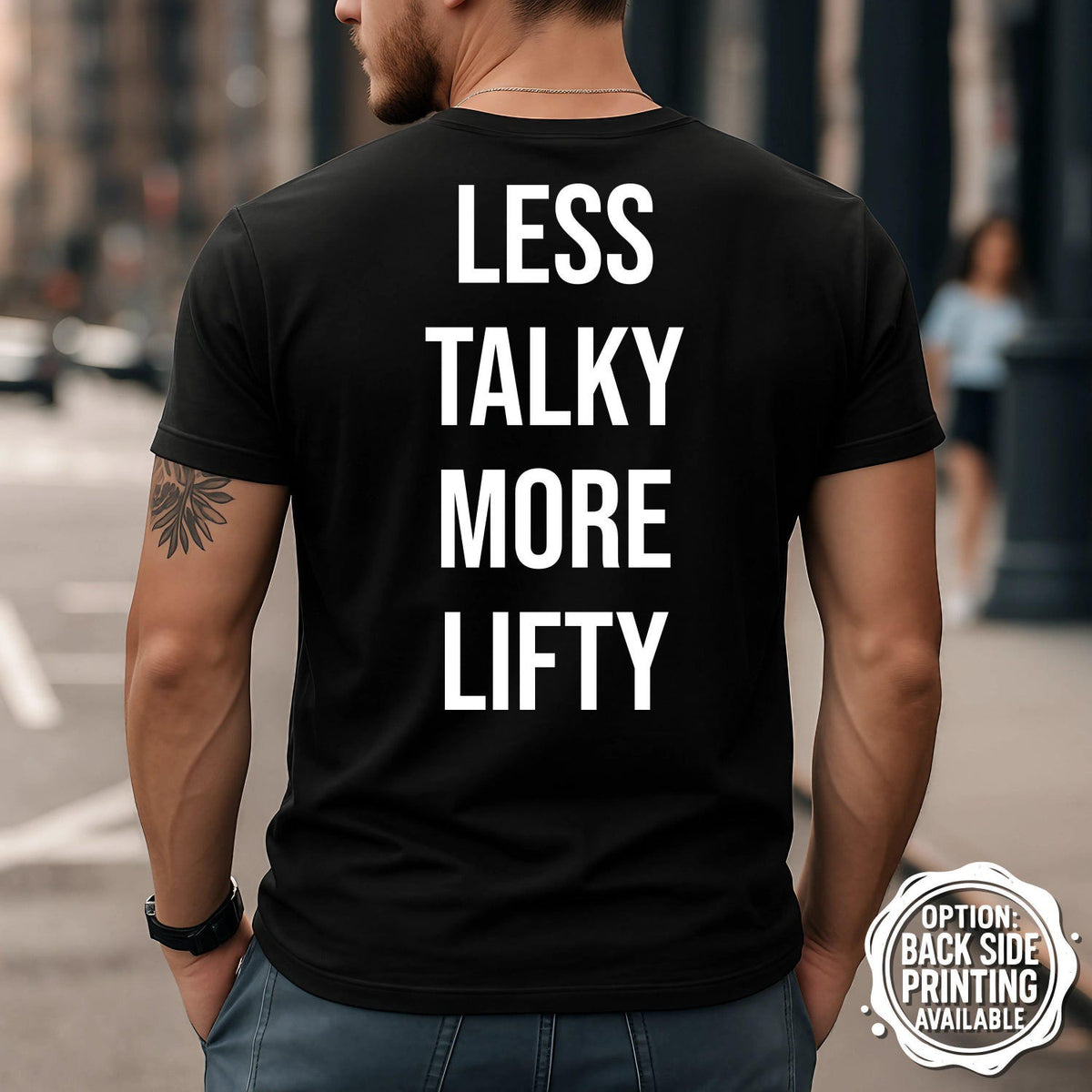 Less Talky More Lifty T-Shirt, Motivational Gym Shirt, Fitness Apparel, Workout Motivation, Gym Quote Tee, Bodybuilding Shirt