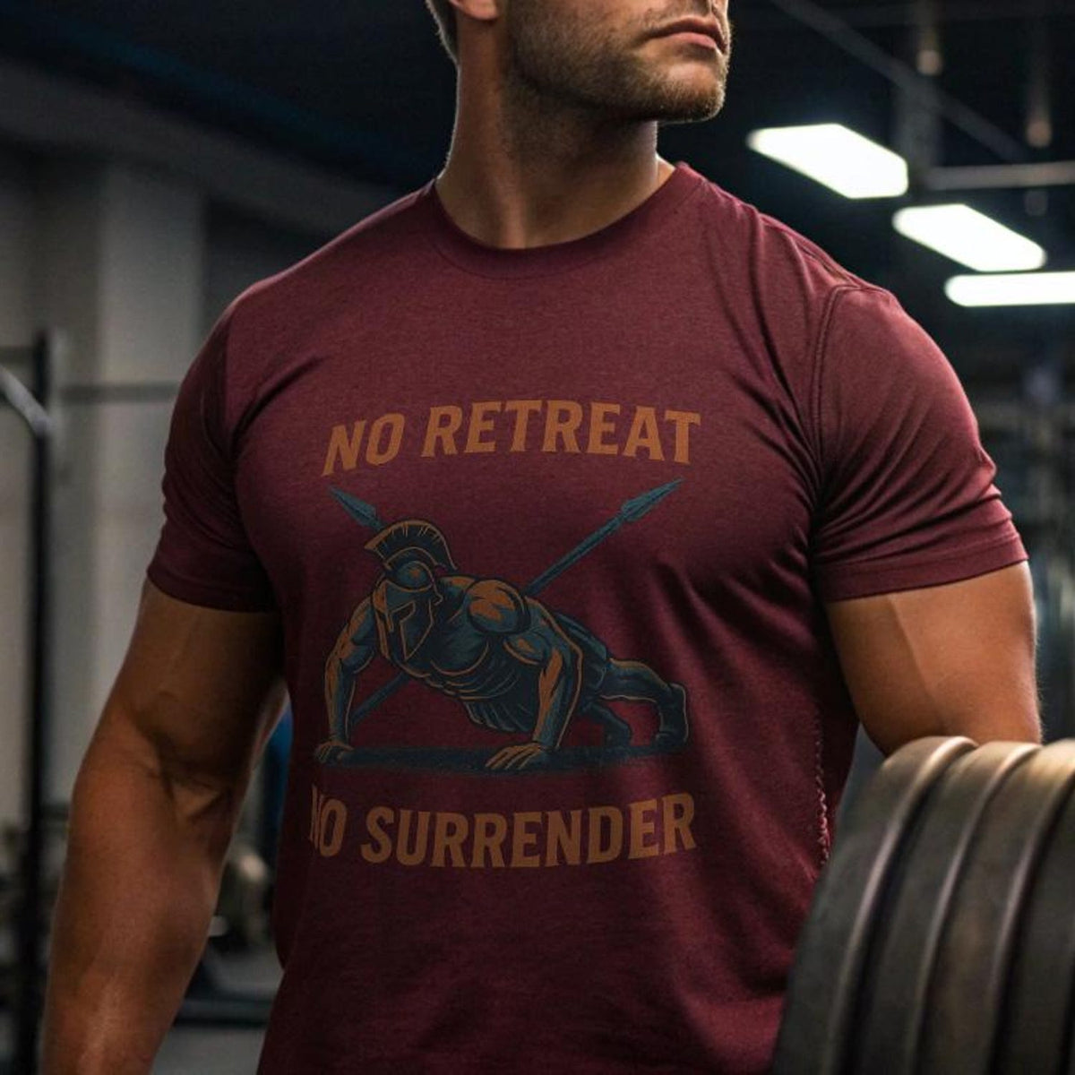 No Retreat No Surrender, Spartan Training Shirt | Crossfit Shirt, Fitness Apparel, Motivational Gym Tees, Inspirational Gifts, Athletic Top