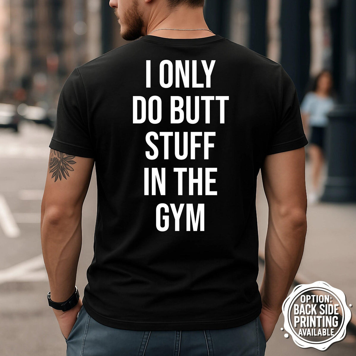 Butt Stuff Gym T-Shirt, Funny Workout Shirt, Gym Motivation Tee, Fitness Gift Idea, Bodybuilding Shirt, Workout Motivation, Gym Apparel