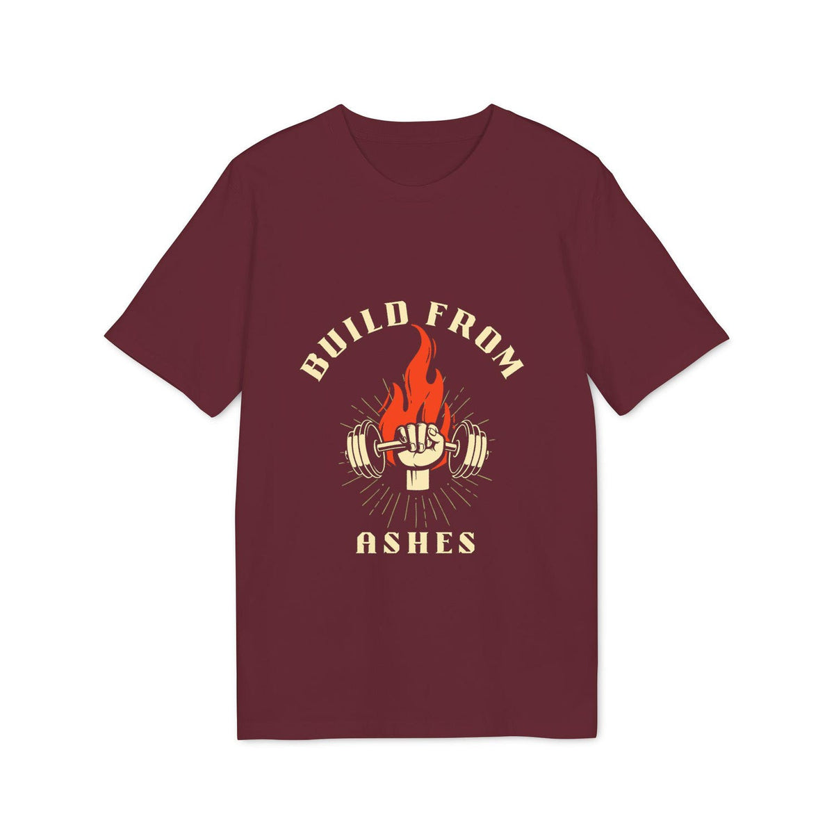 Empowering Creator T-shirt, Build from Ashes Graphic Tee, Motivational Apparel, Fitness Enthusiast Gift, Recovery Inspiration Shirt