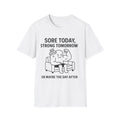 Motivational Fitness Workout Gym Fitness Humorous Exercise Apparel Tee:**