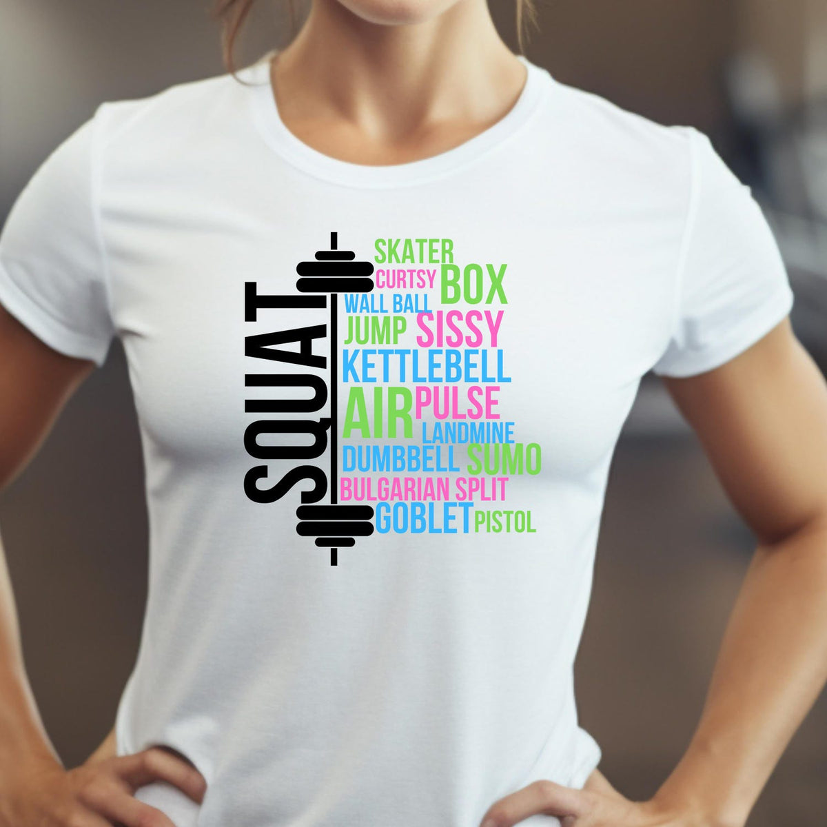 Funny Squat Workout T-Shirt â Motivational Fitness Tee for Gym Lovers