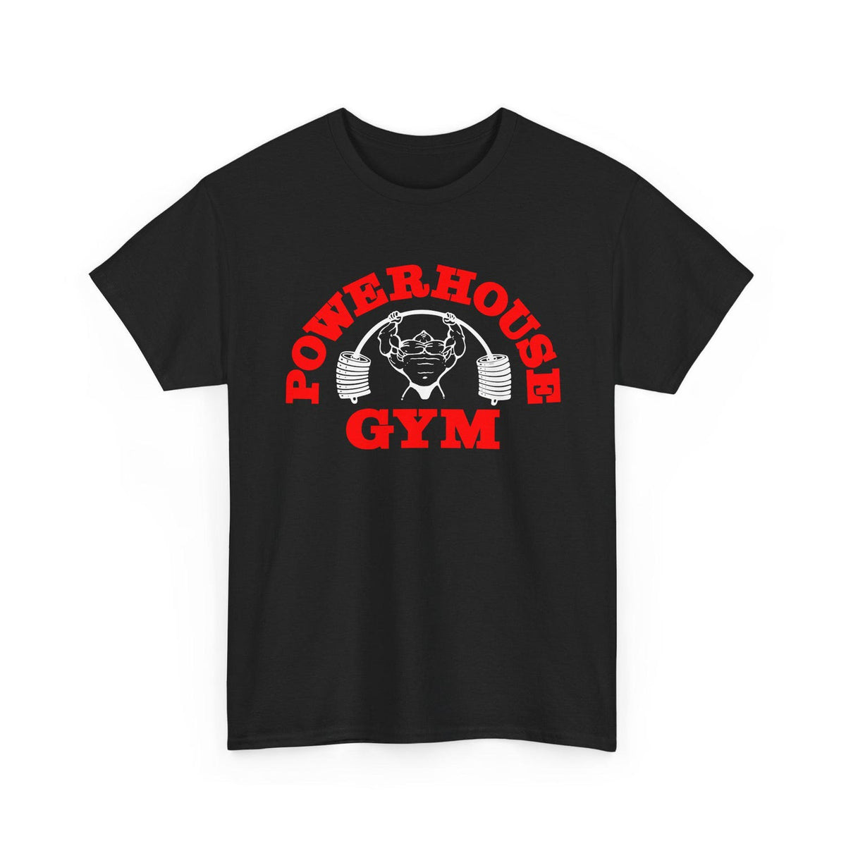Powerhouse Gym Unisex Heavy Cotton Tee - Workout Exercise Apparel & Weightlifting Muscle Top