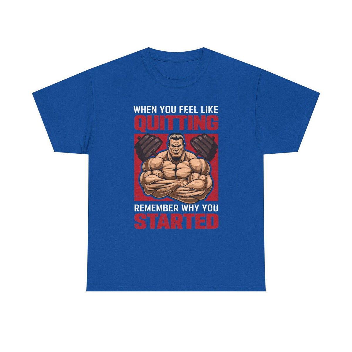 Motivational Fitness Tee: Remember Why You Started, Gym Workout Shirt