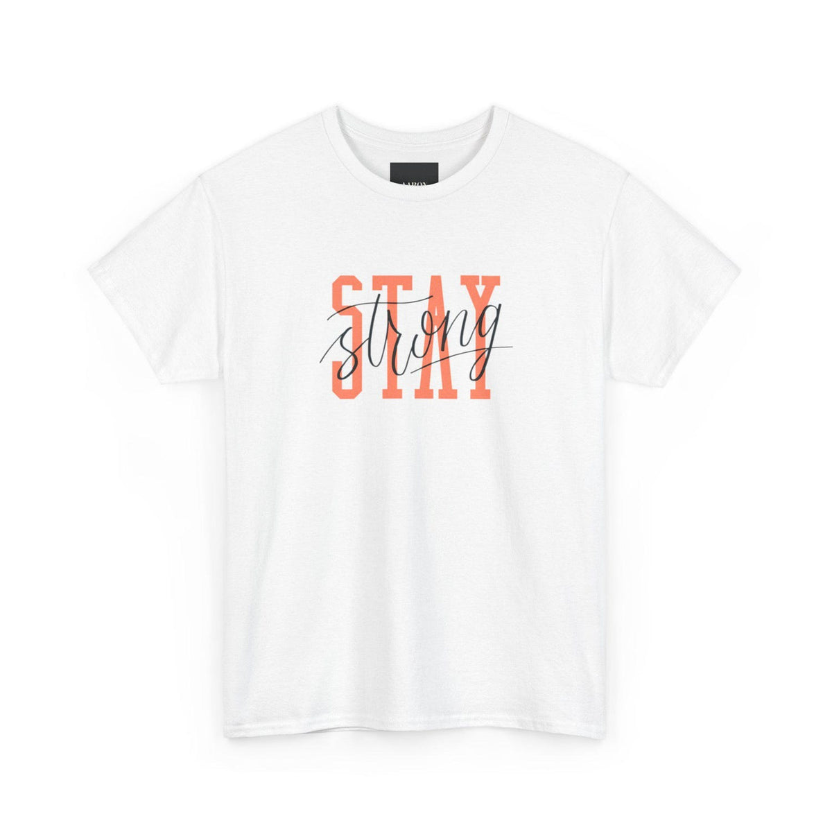 Stay Strong Motivational Unisex Heavy Cotton Tee, Inspirational Shirt, Positive Quote Top, Workout Gym Apparel, Fitness Tshirt, Encouraging