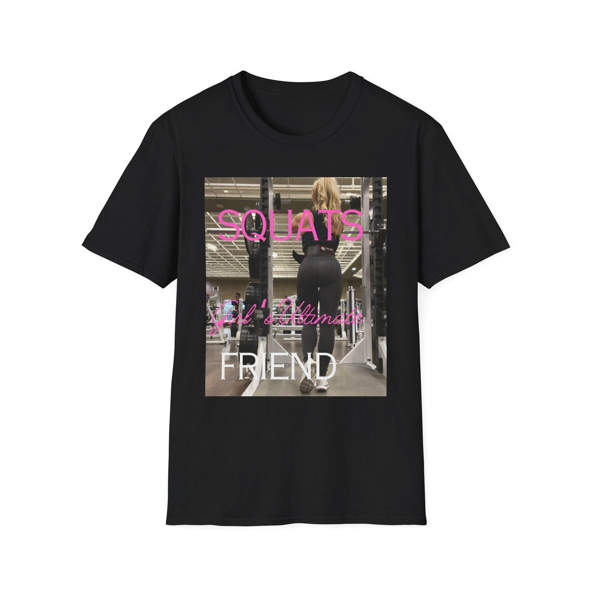 Fitness Motivation T-Shirt, Gym Apparel, Workout Shirt, Gym Gifts, Activewear, Squats Ultimate Friend Tee
