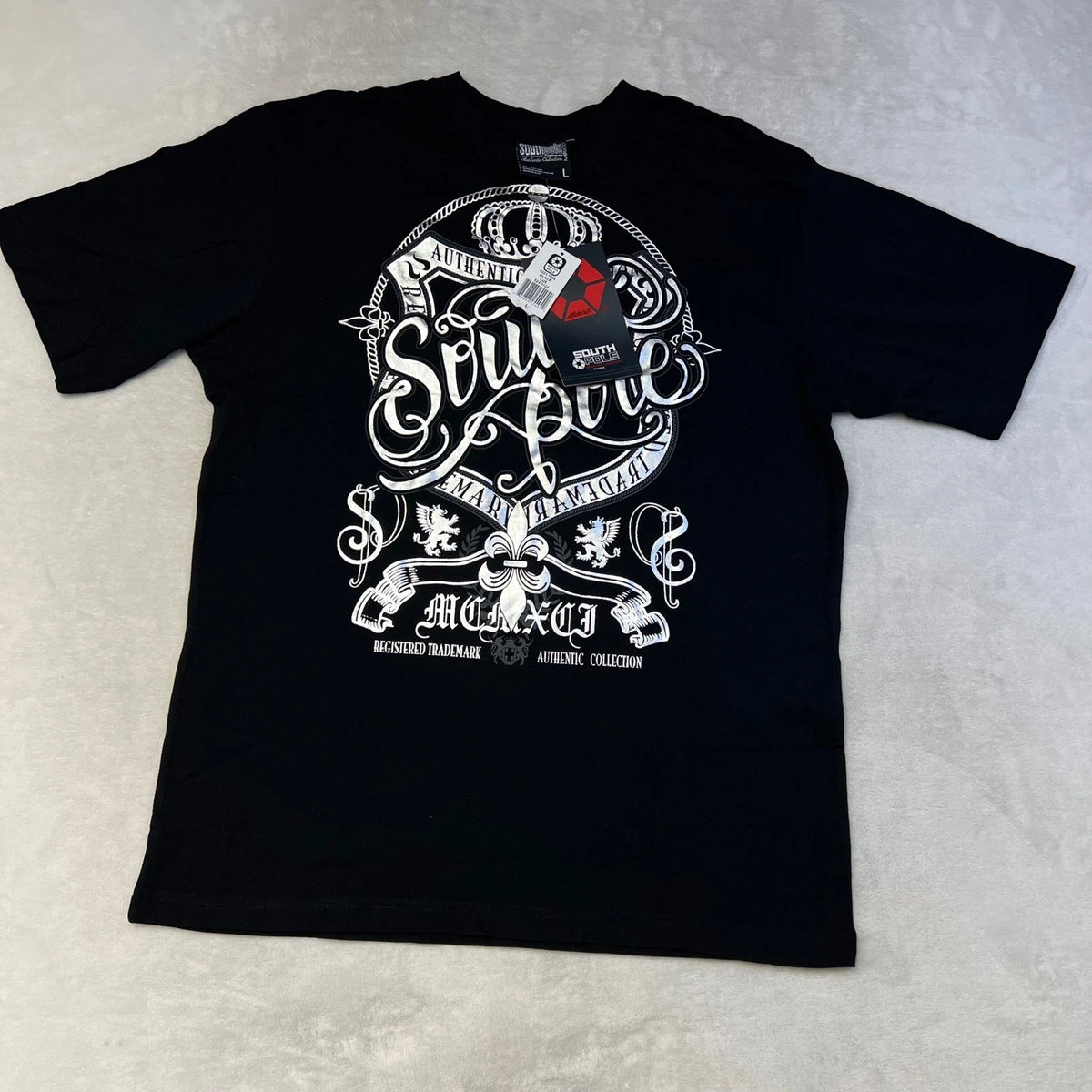 South Pole Authentic Collection Black Graphic Y2K T-Shirt