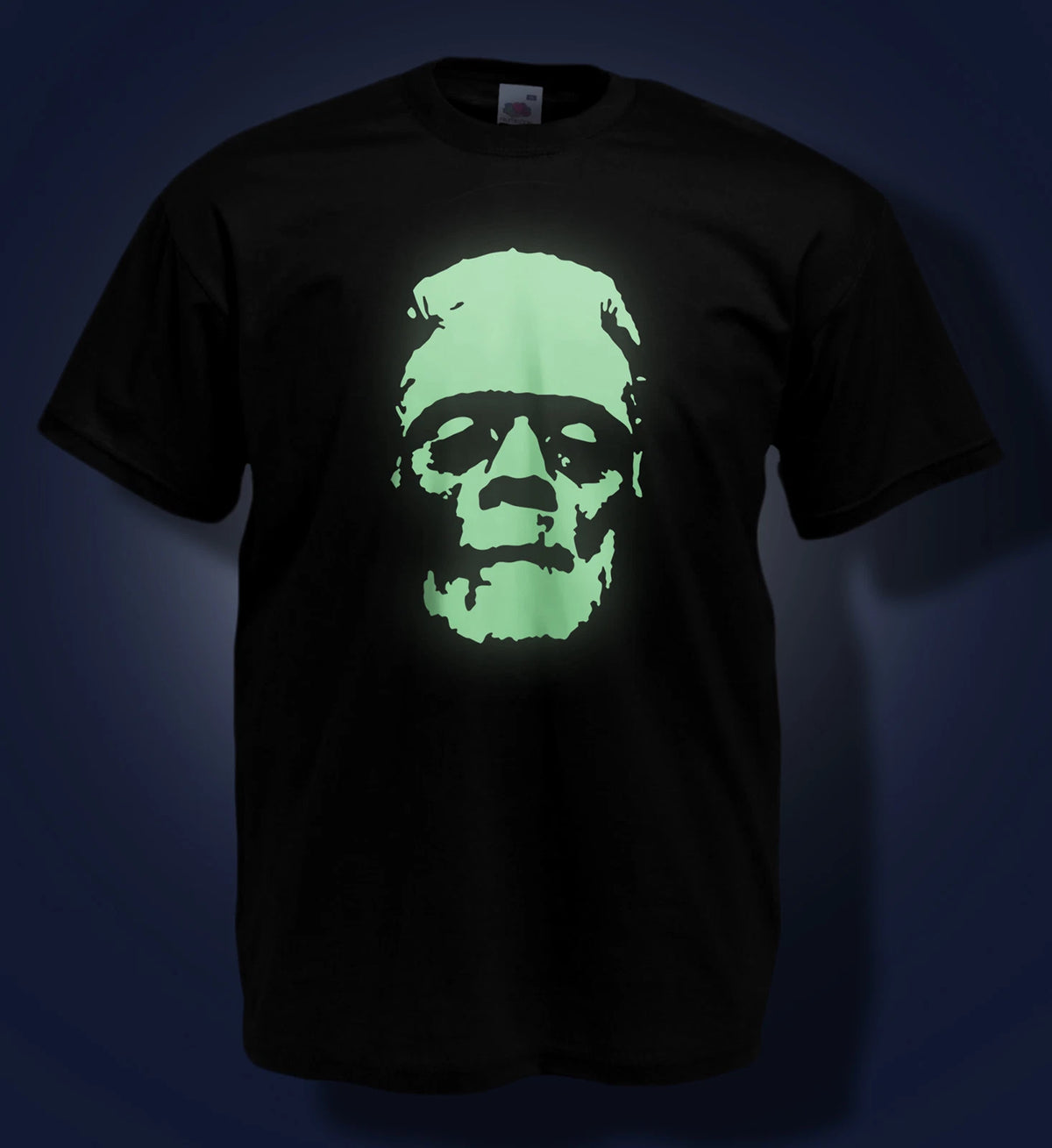 Halloween T-shirt -frankenstein's Monster Glow In The Dark Boris Kaloff Horror