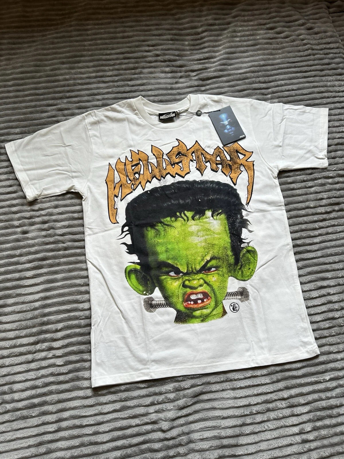 Hellstar Tshirt Size Large Frankenkid Halloween White