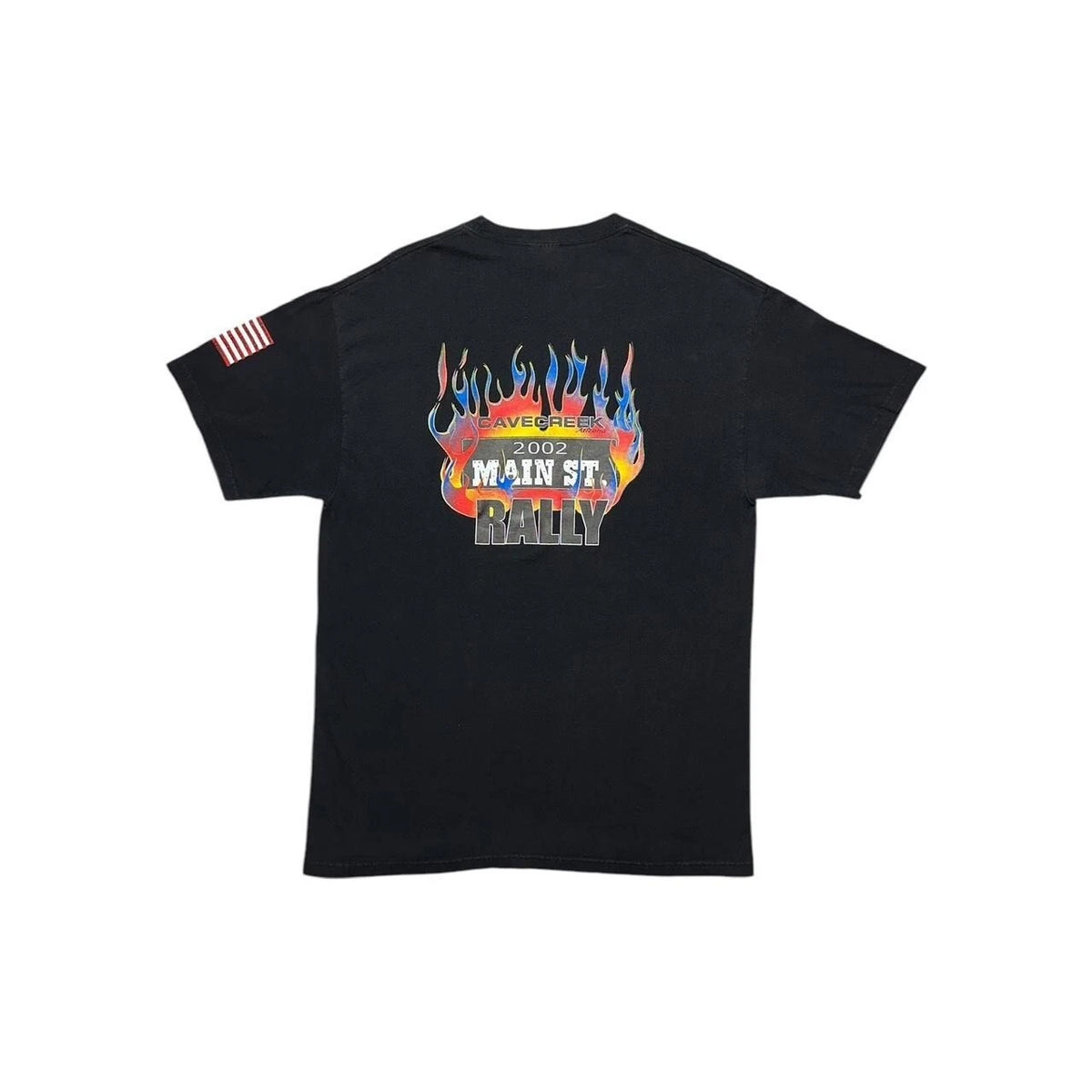 Y2K Motorcycle Flames Main Street Rally T-Shirt