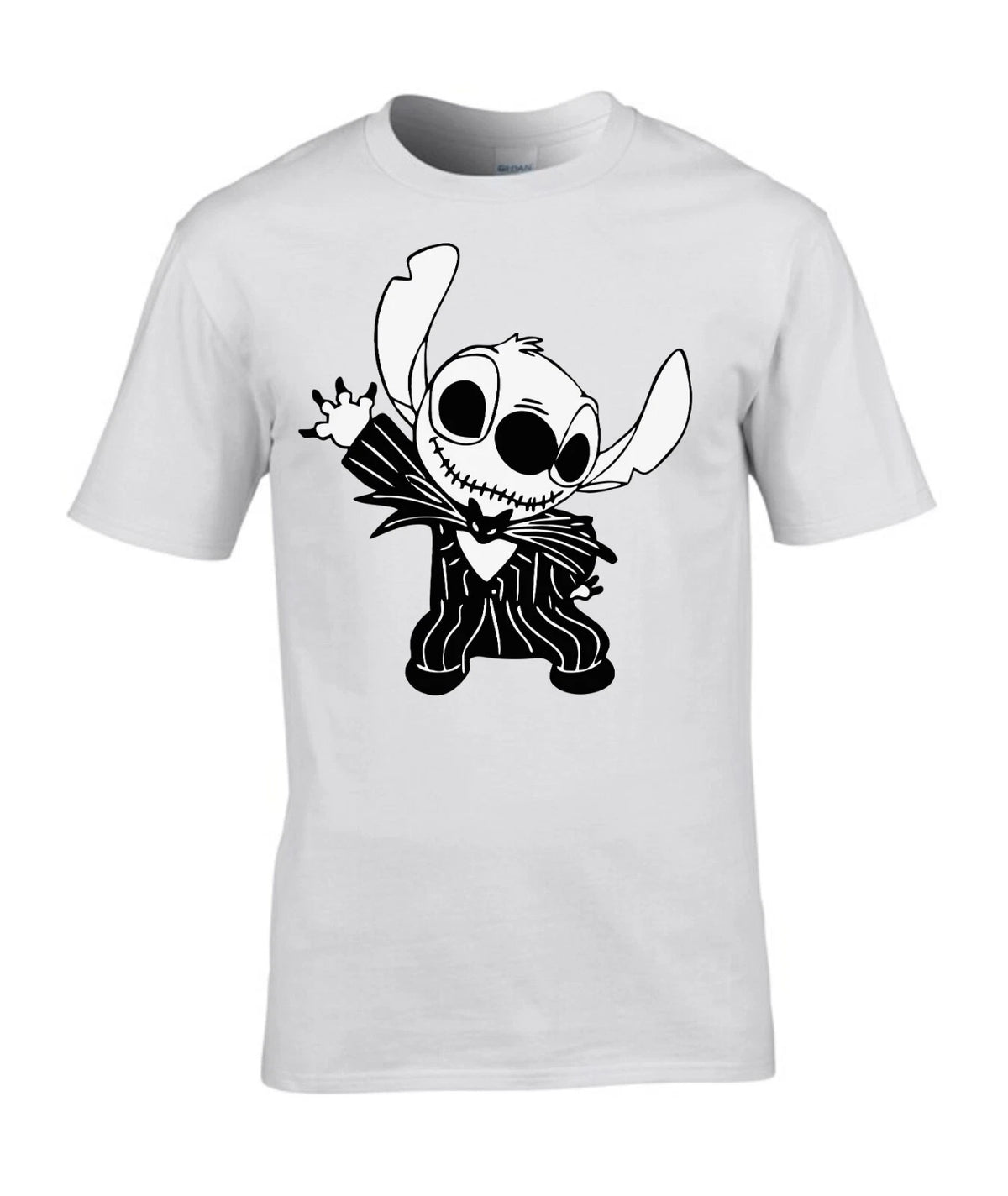 Jack Skellington Stitch T-shirt, Halloween Skeleton Horror Sweatshirt Hoodie