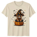 Highland Cow Halloween Holiday Mens T-shirt Womens Graphic Tee
