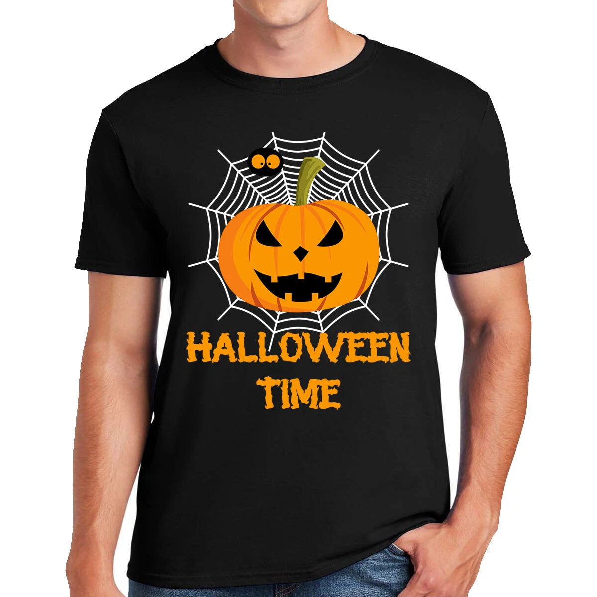 Halloween Time Men Kids Ladies T-shirt Halloween Custom Party Pumpkin Tshirt Top