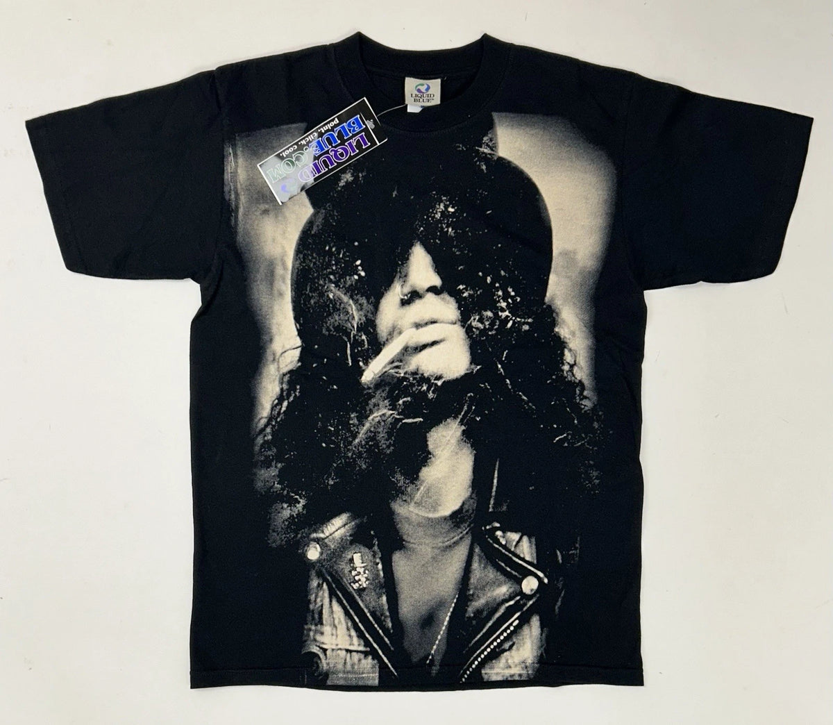 Vintage Liquid Blue Slash All Over Print Guns N Roses Rock T-Shirt