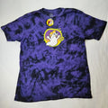 Nwt Buc-ees 2024 Halloween Lmtd Ed Glow In Dark Purple Tie-dye Shirt L "hey Boo"