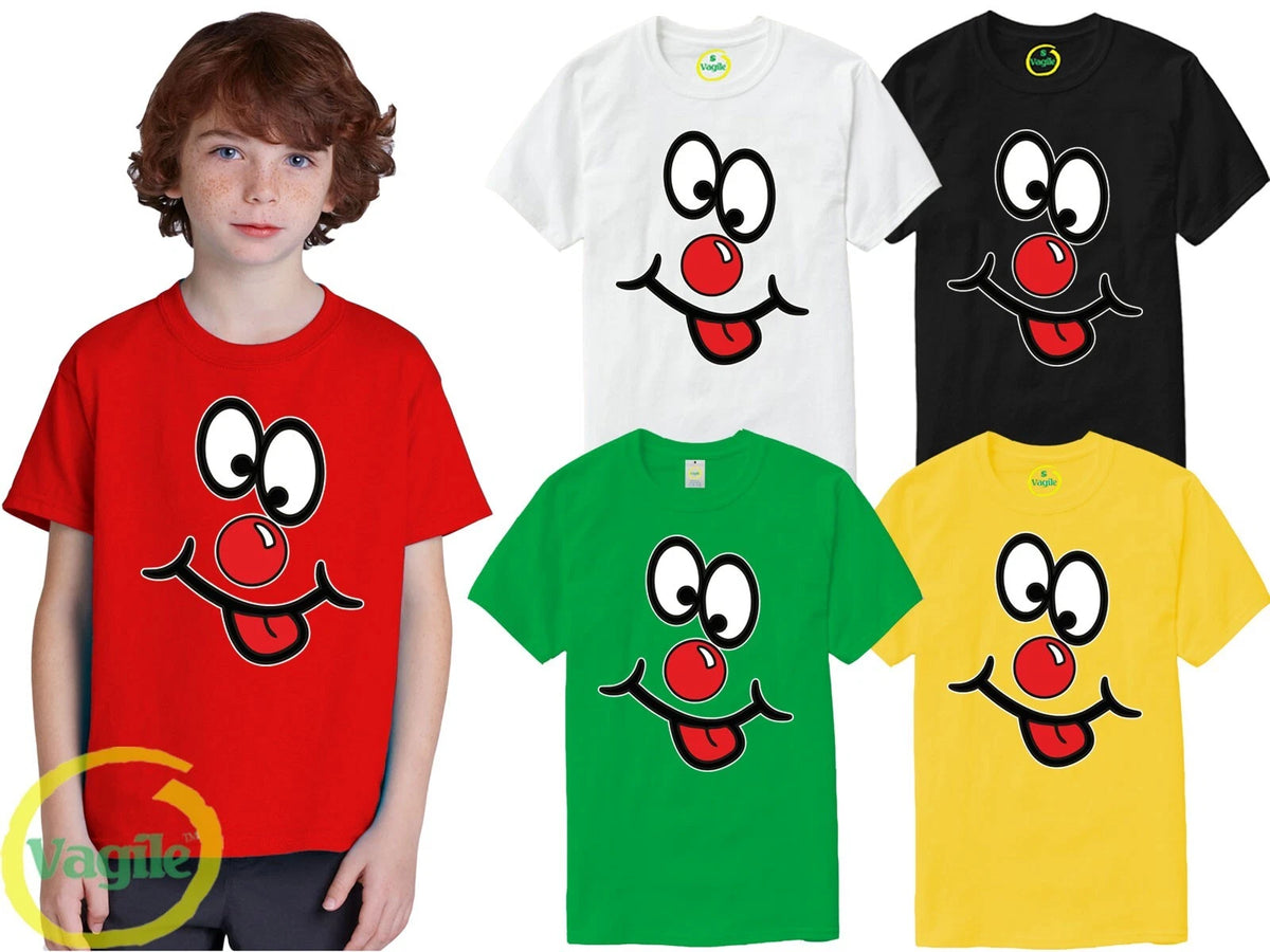 New Kids Adults Comic Relief Happy Red Nose Day 2025 Funny Charity T-shirt Top