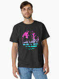Retro Eighties 80s 90s Beach Style design with palm trees design Classic T-Shirt | Premium Unisex T-Shirt, Trending Graphic Tee