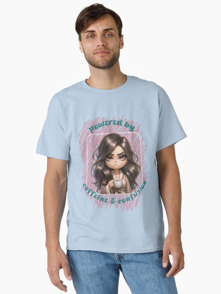Powered By Caffeine Confusion Woman Long T Shirt
