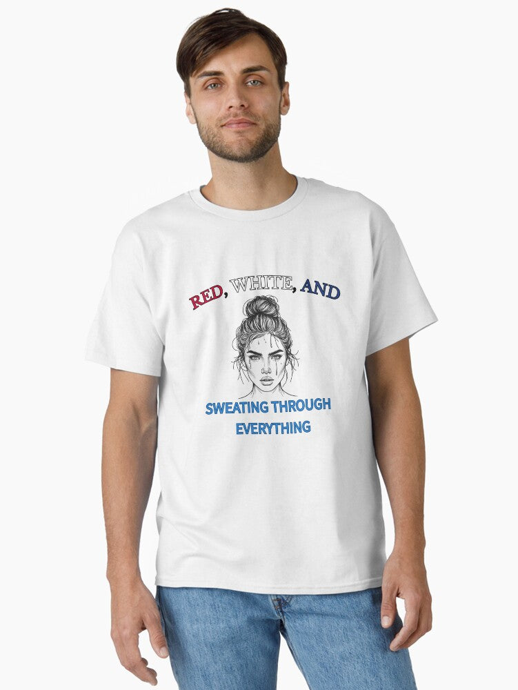 Funny 4th Of July Women Menopause T Shirt