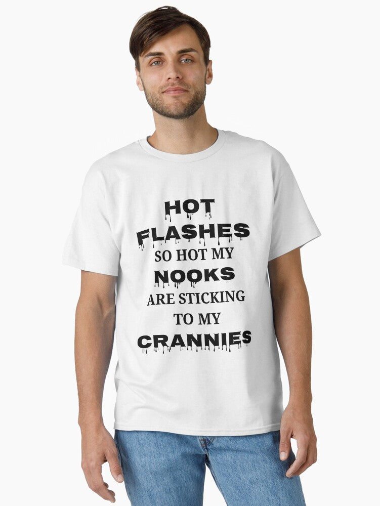 Menopause Hot Flashes Funny Menopausal Women T Shirt