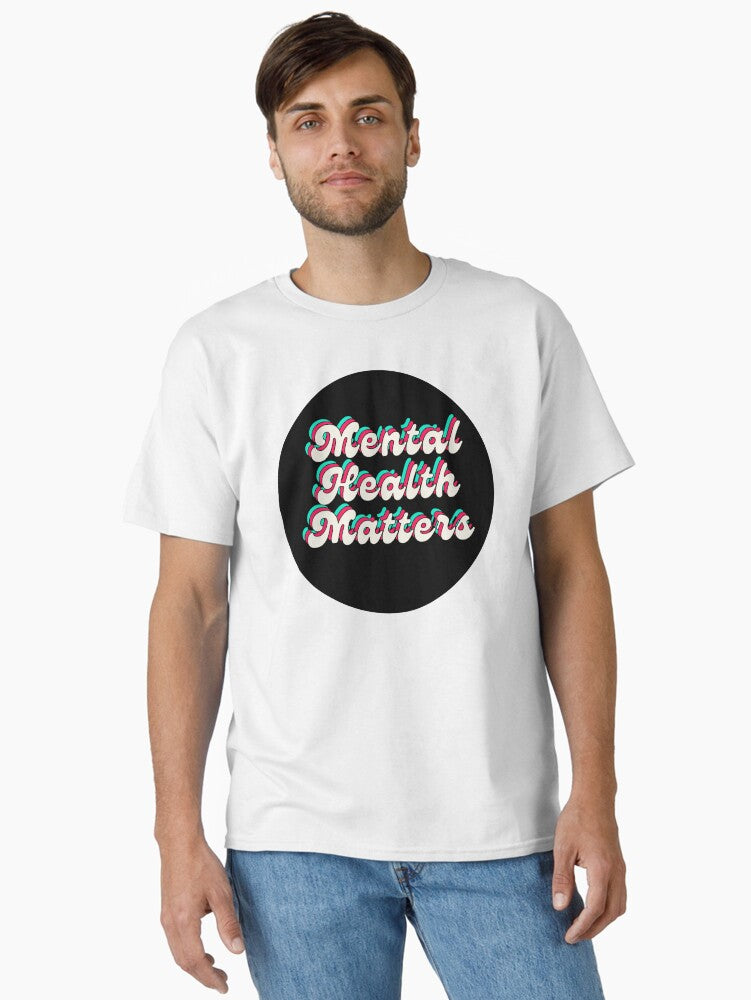 Mental Health Matters Sticker Large Bl T-Shirt