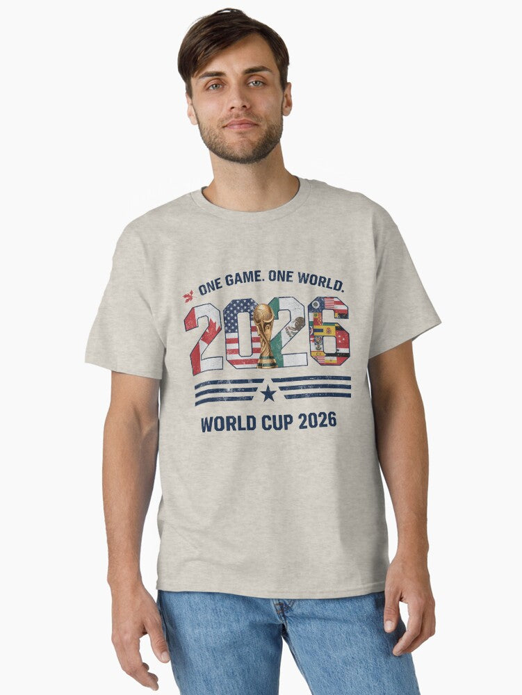 Global Football Celebration 2026 Retro Graphic Hoodie Classic T-Shirt