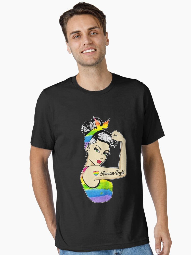 Lady Human Right Lgbt Pride T Shirt Essential T Shirt T Shirt Premium Print