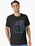 Night Sweats Neon Pumpkin Synthwave Menopause T Shirt