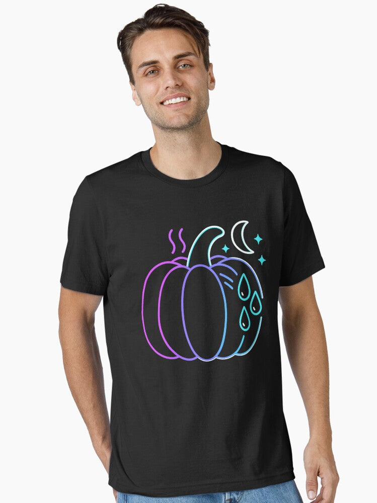 Night Sweats Neon Pumpkin Synthwave Menopause T Shirt