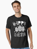 Happy Easter T Shirt Women Men Kids Boys Girls Bunny Eggs T-Shirt