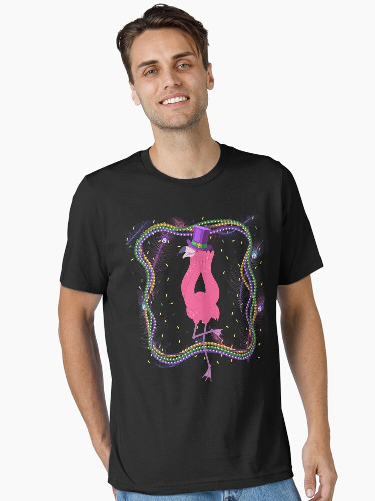 Funny Mardi Gras Flamingo Costume Essential T Shirt T Shirt Premium Print
