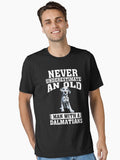 Never Underestimate an Old Man With Dalmatians T-Shirt