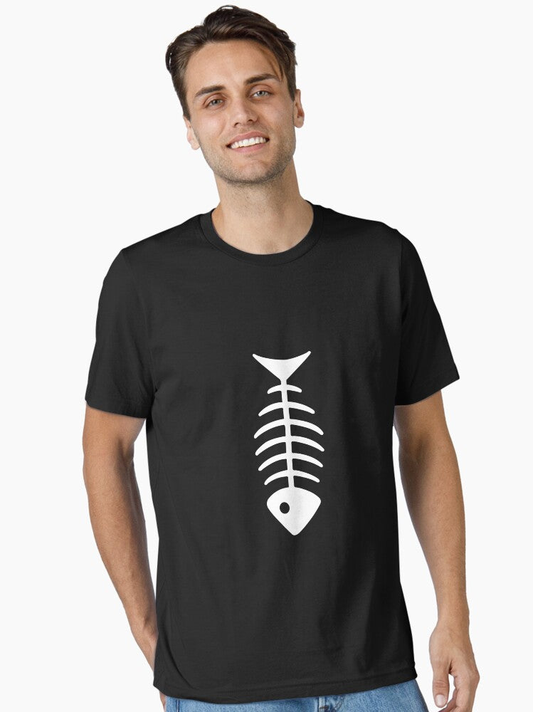 FISH BONE FOSSIL ILLUSTRATION Essential T-Shirt | Premium Unisex T-Shirt, Trending Graphic Tee