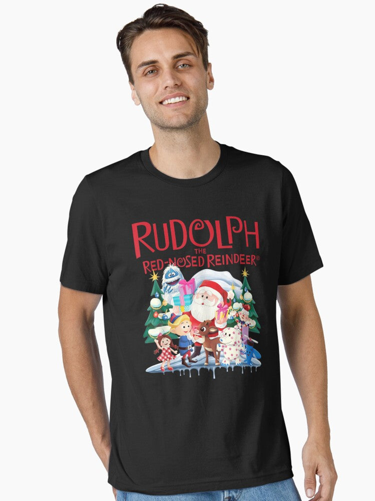 Cute Rudolph The Red Nosed Reindeer Christmas Special Xmas Essential T-Shirt | Premium Unisex T-Shirt, Trending Graphic Tee